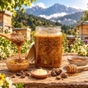 Atom Kuvvet Macunu - Karakovan Süzme Balı, Perga, Arı Sütü ve Polen Karışımı (400 g)