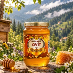 Buzlu Anzer Ovit Doğal Yayla Çiçek Balı - Cam Kavanoz (970 g)