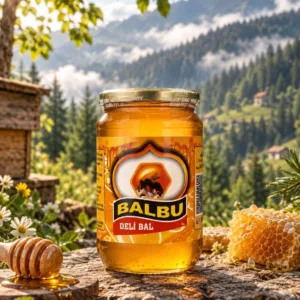 Balbu Doğal Karadeniz Deli Balı (Orman Gülü Balı) - Cam Kavanoz (970 g)