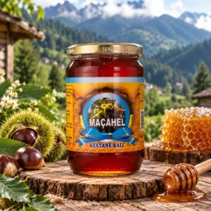 Buzluhan Maçahel Doğal Kestane Balı - Cam Kavanoz (970 g)